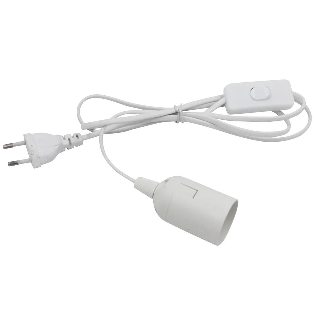 E27 спиральный патрон с проволочной головкой, головка подвесного светильника для дома, подвесной спиральный патрон для лампы