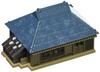 Rokuhan Z Gauge Железнодорожный дом с жестяной крышей S025-2 (Темно-синий)
