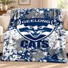 Geelong Cat blanket Flannel Blanket Soft Cozy Plush Throw for Sofa Bed Lightweight Home Decoration Outdoor camping