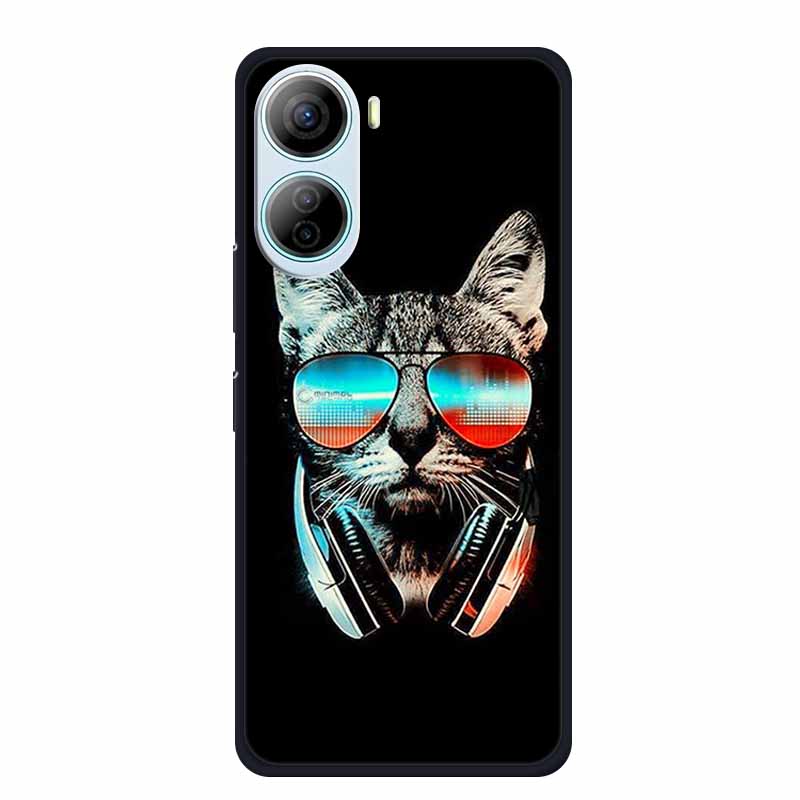 Чехол для ZTE Libero 5G IV Животные Силиконовый ТПУ Задняя крышка Мягкие чехлы для телефона для ZTE LiberoIV 5GA302 Защитный Волк Крутой Новый чехол