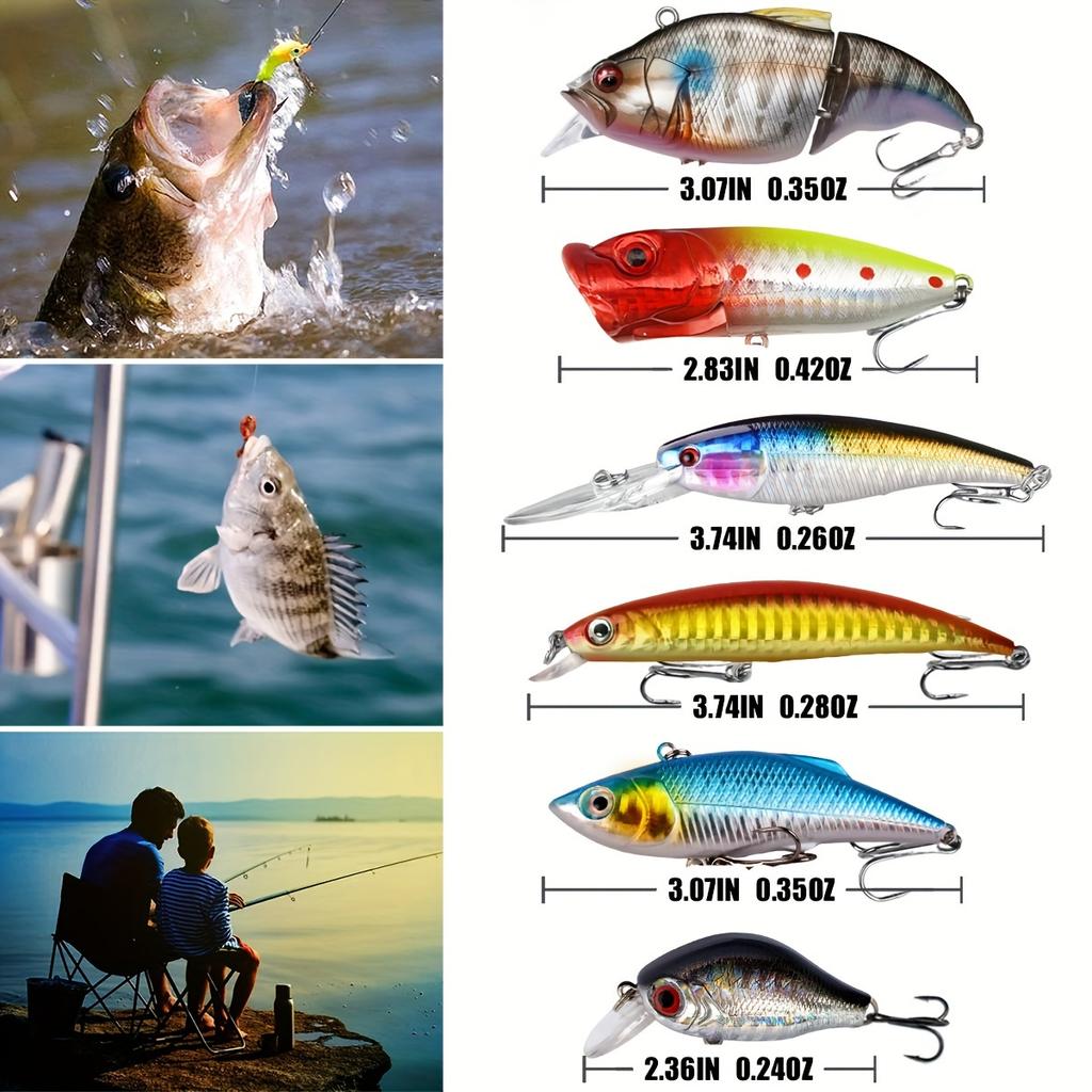 Fish Bait Set Swimming Layer Flash Seal Fake Bait Light Ocean Kill Minobo Crawling Pencil Full Swimming Layer Kill Mouth Type Hook Fish Bait