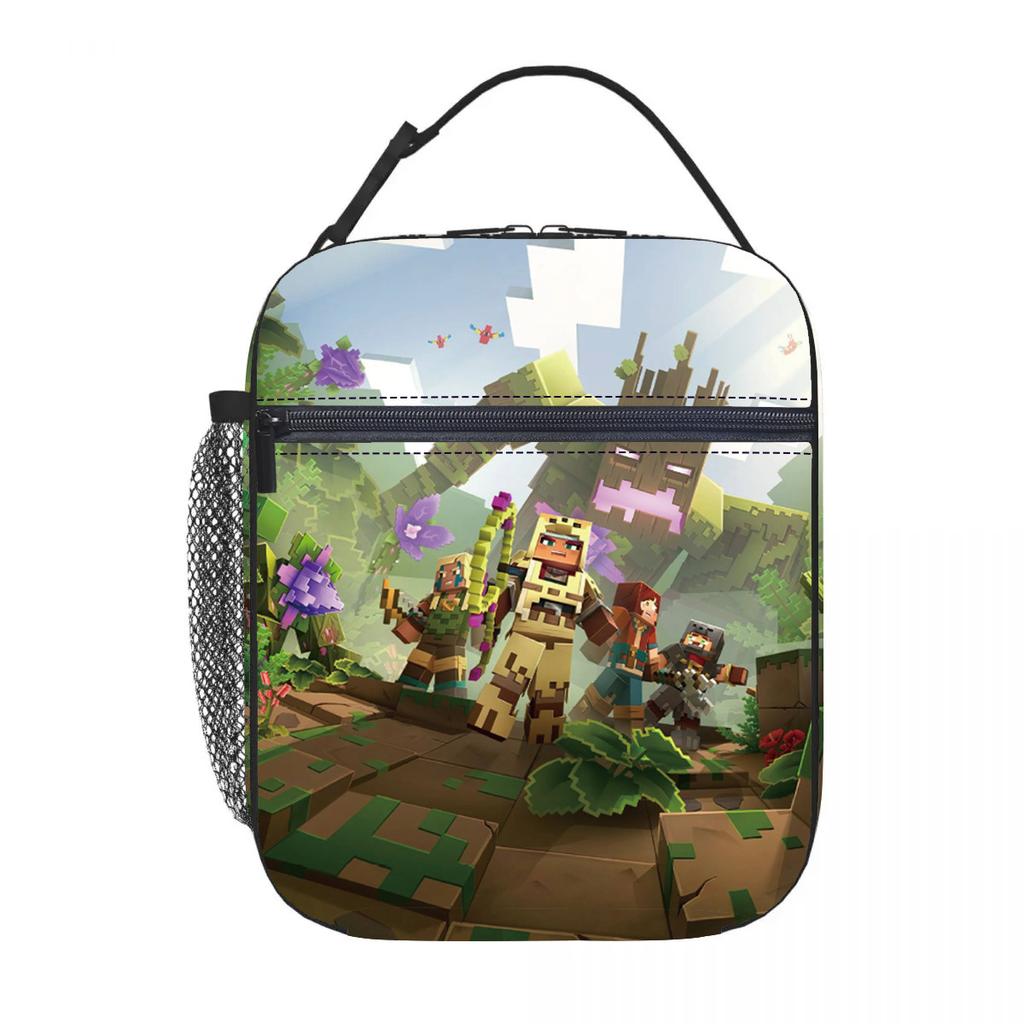 My World Elementary School School Meal Bag Children'S Handheld Satchel Insulation Box Wild Camping Storage Bag