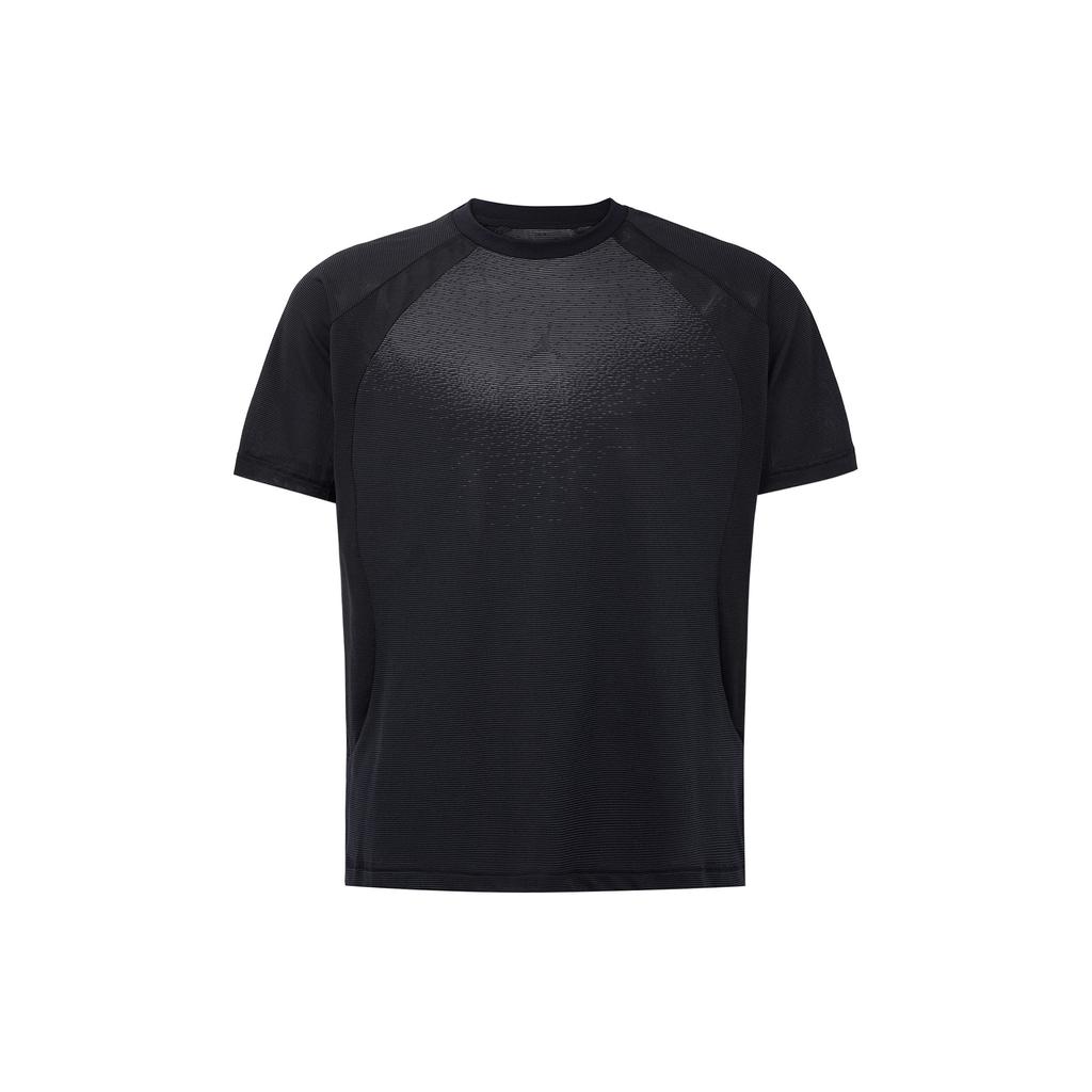 Jordan Dri-FIT Logo Print Round Neck Raglan Sleeve Mesh Breathable Short Sleeve T-Shirt Men Tops Black DZ0576-010