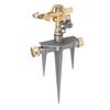 Garden Sprinkler 360 Degree Rotating 49FT Spray Distance Brass Nozzle NH 3 4 in Spike Base Sprinkler for Yard Orchard