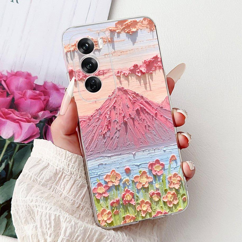 For OPPO Reno12 Pro 5G Case CPH2629 Cover Transparent Silicone Fashion Butterfly Soft Case For Reno 12 CPH2625 Reno 12Pro Fundas