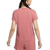 Nike One Classic Df Ss Top однотонная футболка с круглым вырезом и коротким рукавом женские топы розового цвета FN2799-634