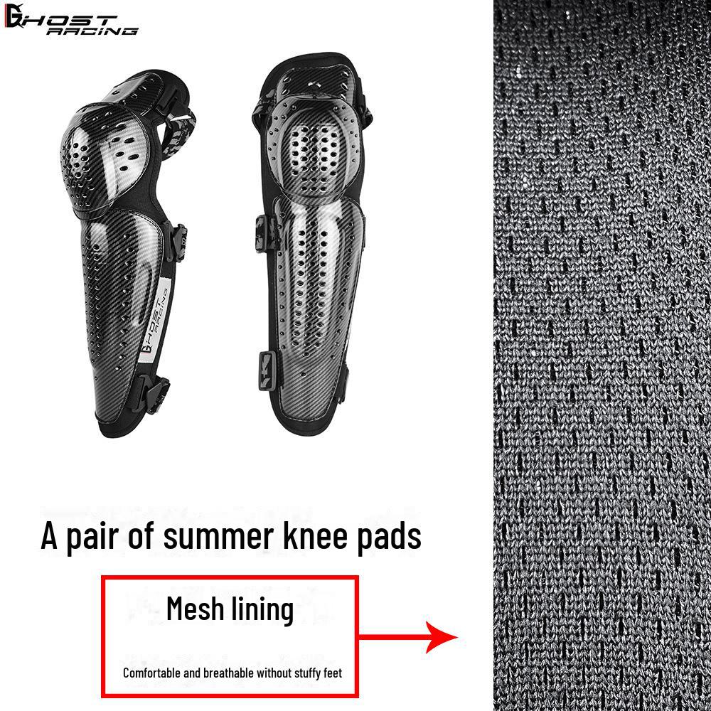 Комплект летних наколенников и налокотников для мотоциклистов - защитное снаряжение для мужчин и женщин, леггинсы для защиты от падений и рыцарское снаряжение