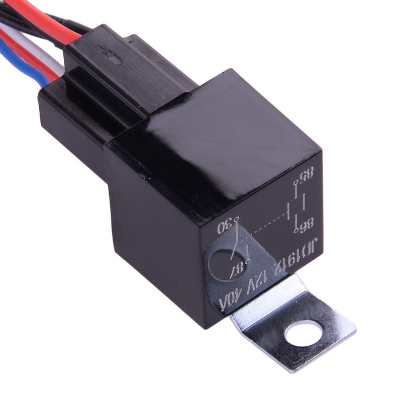 Universal 12V 30A LED Work Fog Light Lamp Bar Wiring Harness Cable Relay On/Off Switch Kit