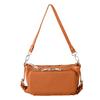 IMAI BAG с 1977 года Кошелек-сумка через плечо QUAY, Кошелек-клатч, Натуральная кожа, Женский, 44460N (Коричневый с серебряной фурнитурой)