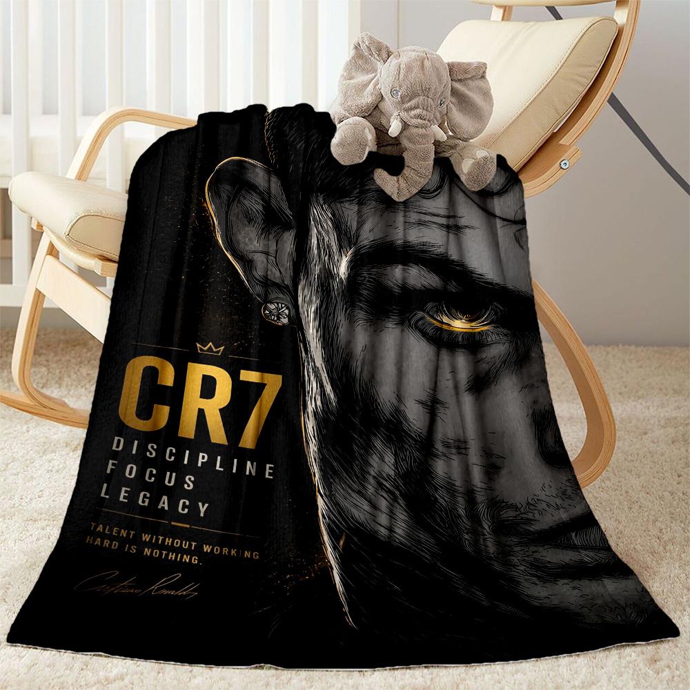 Real Madrid Player Blanket Ultra-Soft Great for Couch Livingroom Office for All Seasons Modern Unique Gift for Family and Friends Camping