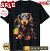 Long Hair Dachshund Puppy Best Dog Walking Pet T-Shirt