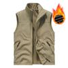 Men's Double-sided Velvet Vest with Warm Vest for Autumn and Winter, Casual Plus Size Camisole Jacket