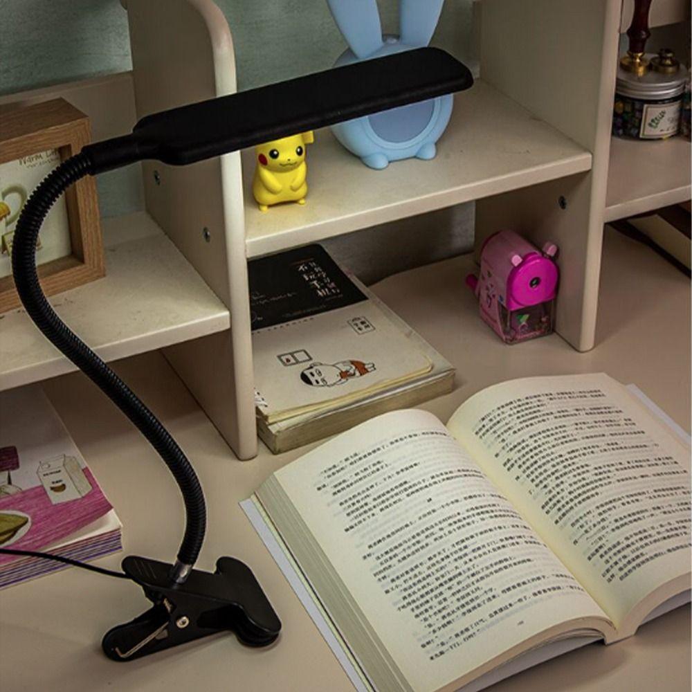 Flexible LED Table Lamp 360°Folding Reading Light LED Clip-on Desk Lamp Study Stand