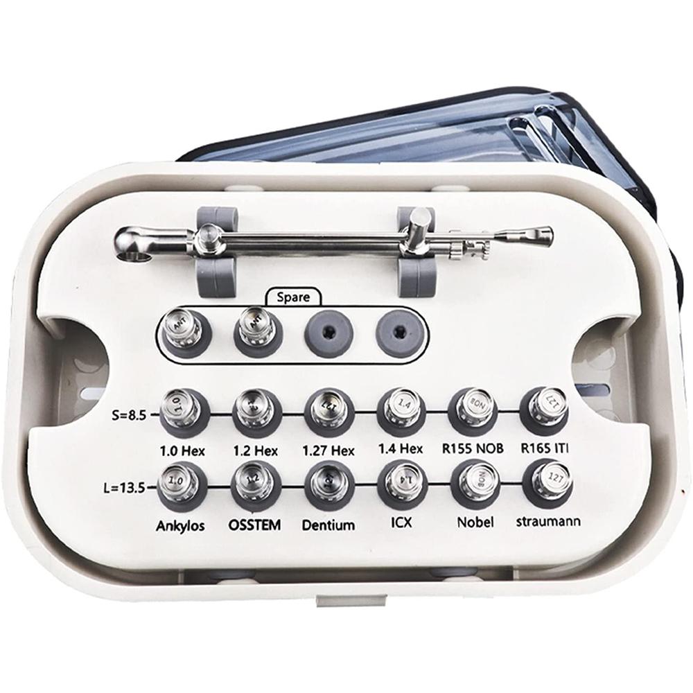 Niceden Стоматологическое оборудование Имплантологический динамометрический ключ / Лабораторный абатмент Набор для удаления винтов зубного имплантата Динамометрическая отвертка