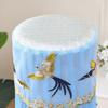 2Pcs/Set Dustproof Bucket Sleeve Lace Embroidered Printed Barrel Dust Cover Water Dispenser Cover