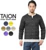 Crew Neck Button Inner Down Jacket Navy XL [TAION] TAION-104 Men's