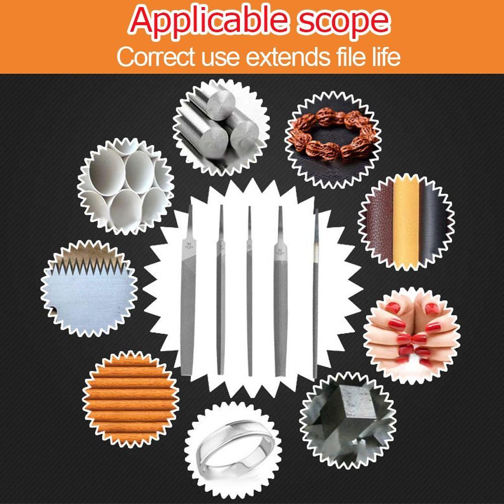 Flat/Semicircle/Triangle/Circle/Square Steel Files 6/8 Inch Hand File Sharpener  Wood