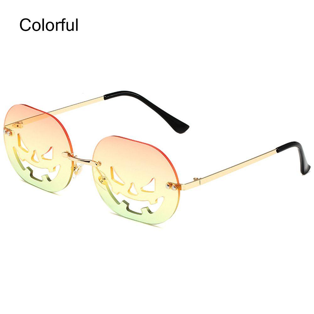 Модные Овальные Смешные Очки-Тыквы Солнцезащитные Очки на Хэллоуин для Женщин Мужчин Карнавальные Очки