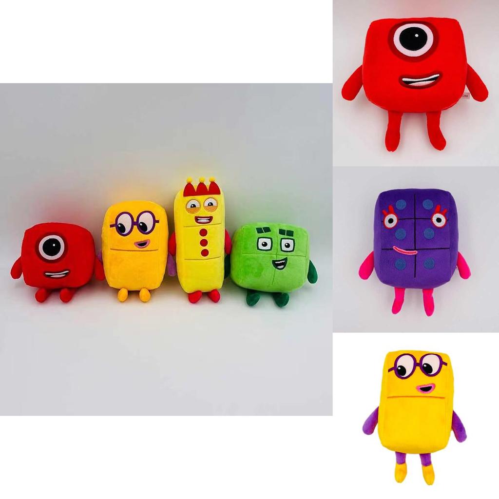 Плюшевая кукла Numberblocks Мягкая и милая мягкая игрушка для детей Обучающая и веселая