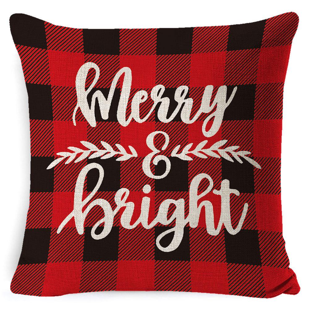 Pillowcase Christmas Pillowcase Light Luxury Pillowcase Ins Style Car Neck Cushion Office Lumbar Support