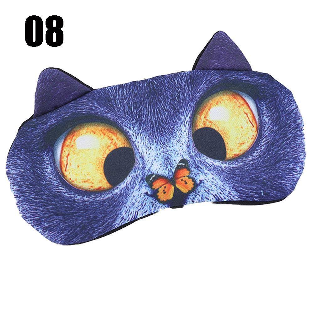 Soft Cute Massage Relax Cartoon Animal 3D Sleeping Eyepatch Sleeping Aid Shade Cover Nap Eye Mask