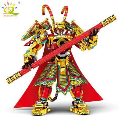 Конструкторы Monkey King Monk, Сунь Укун, Monkie Mecha, городские кирпичи, модельный набор, детские игрушки, детский подарок