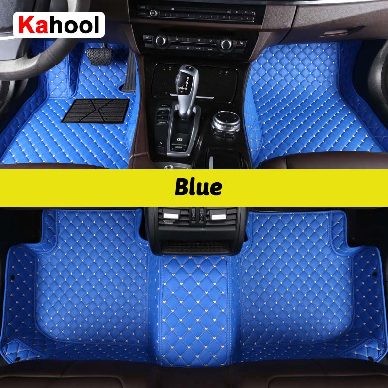 KAHOOL Custom Car Floor Mats For Mitsubishi Pajero V73 V77 V93 V97 Auto Carpets Foot Coche Accessorie
