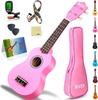 Soprano Ukulele Beginner Includes Gig Wooden and Polishing Kit 21-inch Pack, Strings, Bag, Ukulele, Quick-Learning Songbook, Pick, Cloth, All-in-One
