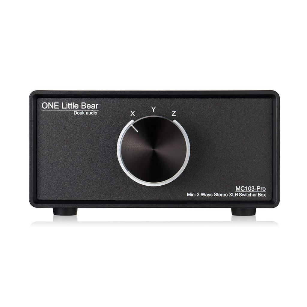 XLR сбалансированный аудио конвертер стерео пассивный селекторный переключатель 1(3)-ИН-3(1)-ВЫХОД MC103-Pro (3ВХОД1ВЫХОД)