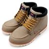 Edwin Waterproof Work Short Moccasin Boots with Moc PU EDM8700 Size Men's Boots, Toe, Leather, Non-Slip, Color Beige, 26.0cm