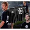 Футболка West Coast Choppers Cross Frame Print, мужская хип-хоп уличная одежда, свободные футболки, модные футболки, мужская флисовая футболка с коротким рукавом