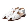 Gurka Sandals Round Toe Leather Gurka Sandals L42200 White Cm [Luca Grossi] Women's 24.0