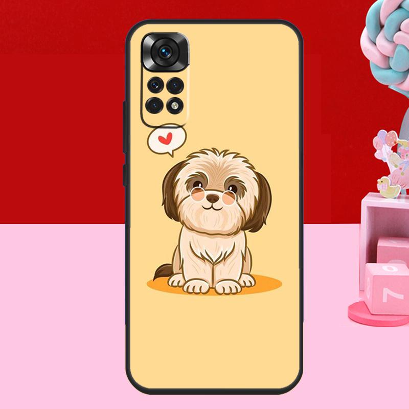 Мультяшный чехол для собаки Ши-тцу для Xiaomi Redmi Note 13 12 11 10 14 15 Pro Plus Redmi 15 C 14C 10C 12C 13C Мягкая крышка