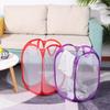 Washing Mesh Foldable Dirty Sorting Basket Laundry Basket Laundry Bag Kids Toys Sundries