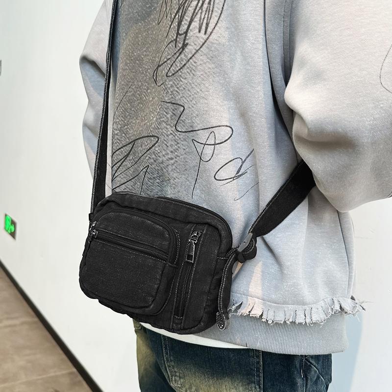 Джинсовая сумка женская спортивная сумка через плечо мужская мини-сумка для мобильного телефона