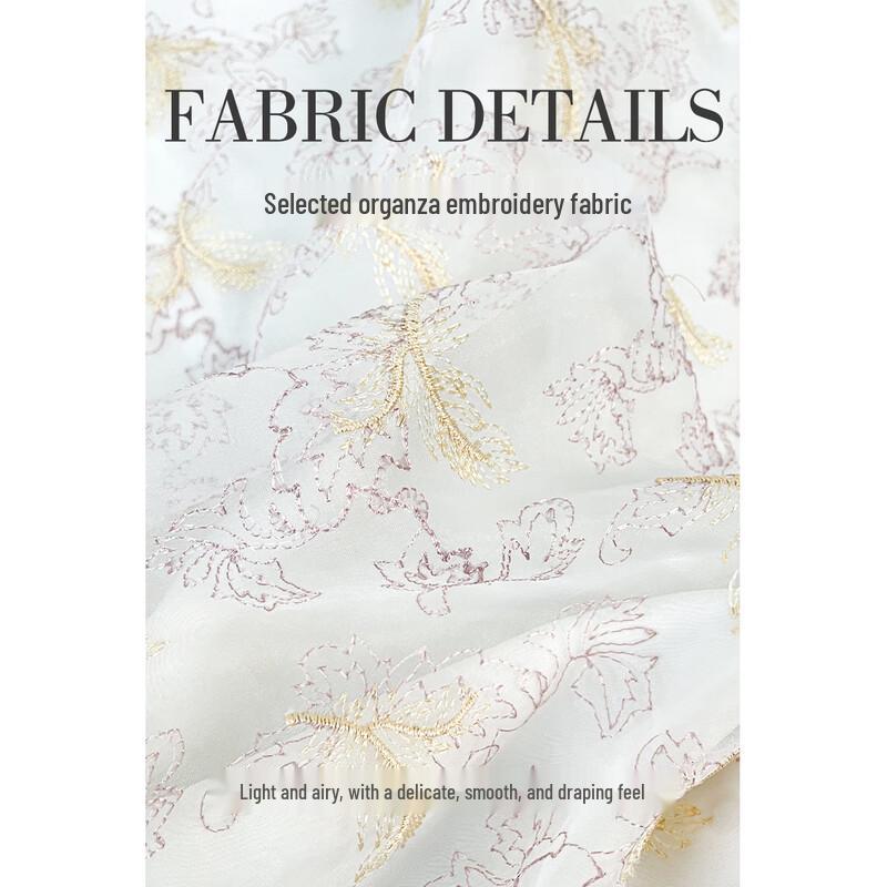 JK&JS Gui Zi Yue New Chinese Style Organza Embroidered Dress