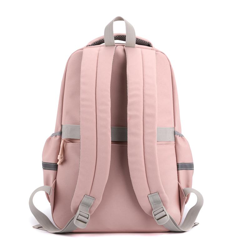 Студенческая школьная сумка, однотонный рюкзак для девочек, большой емкости