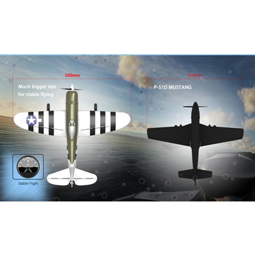 Eachine Mini P-47 Razorback Bonnie Warbird EPP 500mm Wingspan RTF 2.4G 6-Axis Gyro Stabilizer RC High Scale Airplane Fixed Wing with Flight Controller