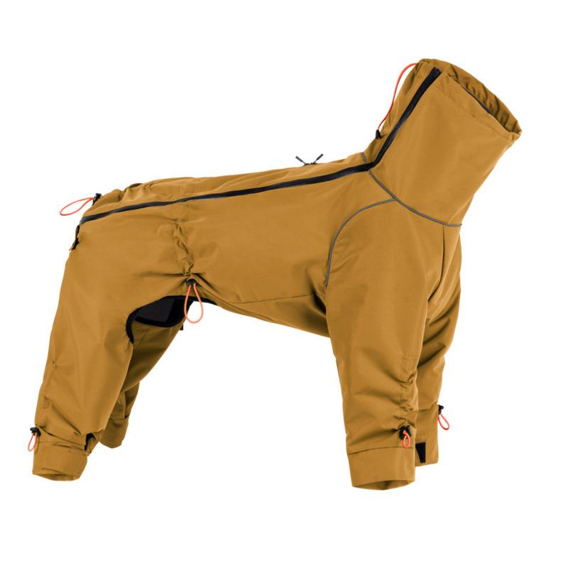 Adjustable Cuff Windproof Four Leg Dog High Collar Jacket Full Body Wrap Outdoor Pet Coat For Big Large Dogs