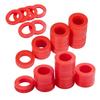 Силиконовые прокладки для шлангов Красный набор шайб Запчасти для ремонта кранов Уплотнительные кольца для садового шланга 3/4 дюйма и уличного водяного крана Легкий ремонт протечек