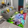 3D Ковер с Цветными Птицами Милые Птички с Цветами Коврик для Прихожей Коврики для Спальни Гостиной Пола Коридора Ванной Нескользящие Коврики