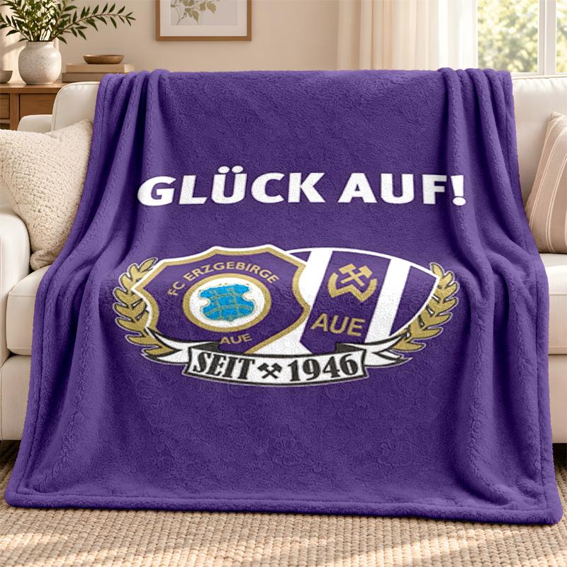 Erzgebirge Aue blanket Flannel Blanket Soft Cozy Plush Throw for Sofa Bed Lightweight Home Decoration Outdoor camping