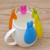 2 PCS Cup Decoration Tea Bag Clips Multifunctional Tea Bag Hanger Cute Rabbit Tea Bag Holder  Mug