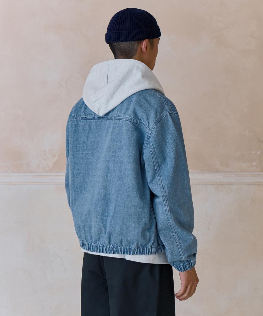 Musinsa Standard Denim Swing Top Blouson Jacket [Light Indigo]