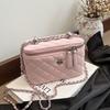 Premium Mini Bag Women's 2025 New Shoulder Messenger Bag Internet Celebrity Explosion Diamond Chain Box Small Square Bag