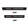 Car Door Sill Protector Plate PU Leather Carbon Fiber Threshold Anti-Scratch Sticker for Mitsubishi Outlander ASX Pajero Sport L