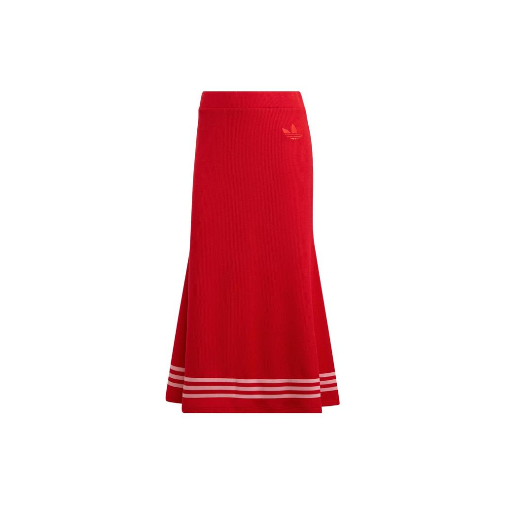 Adidas Оригинальная однотонная спортивная юбка с вышитым логотипом, женские юбки IB2022