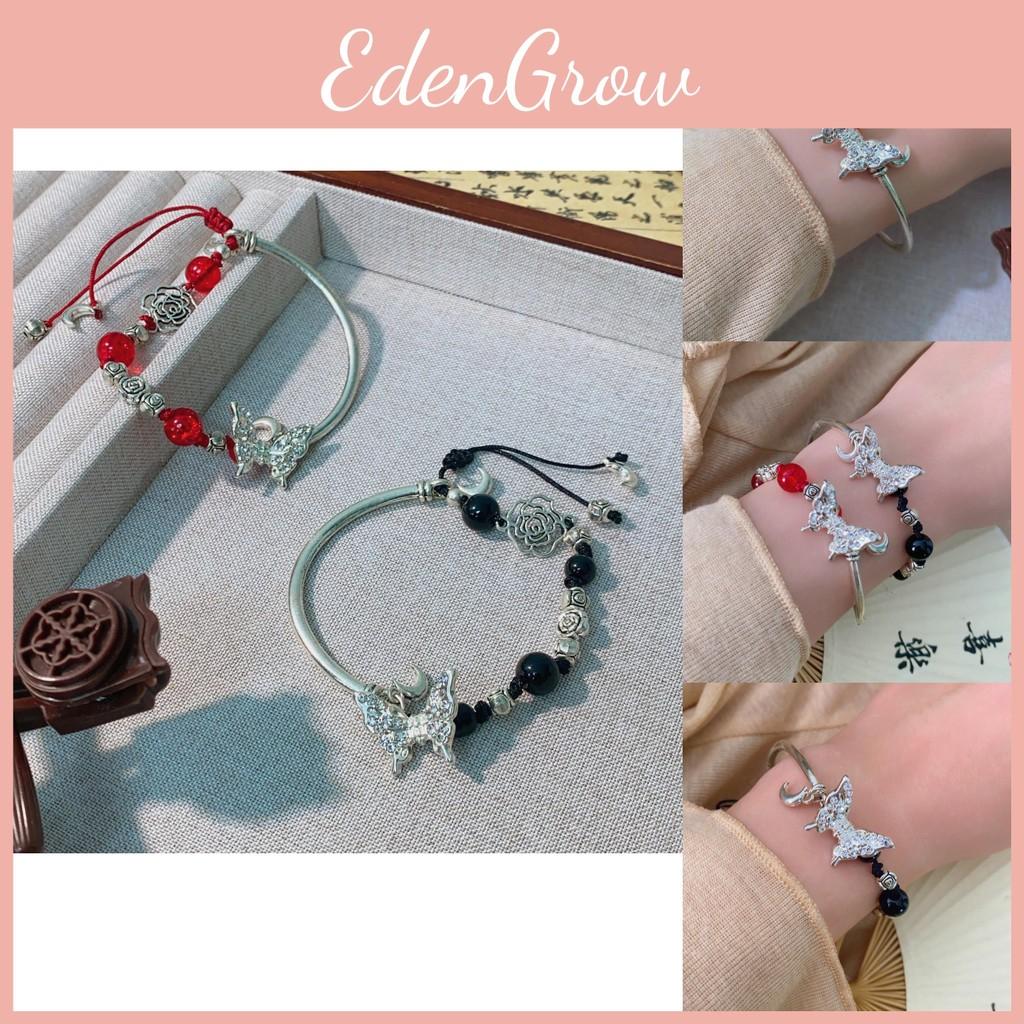 Butterfly Chic Rose Bracelet Womens Summer Fashion Retro National Style