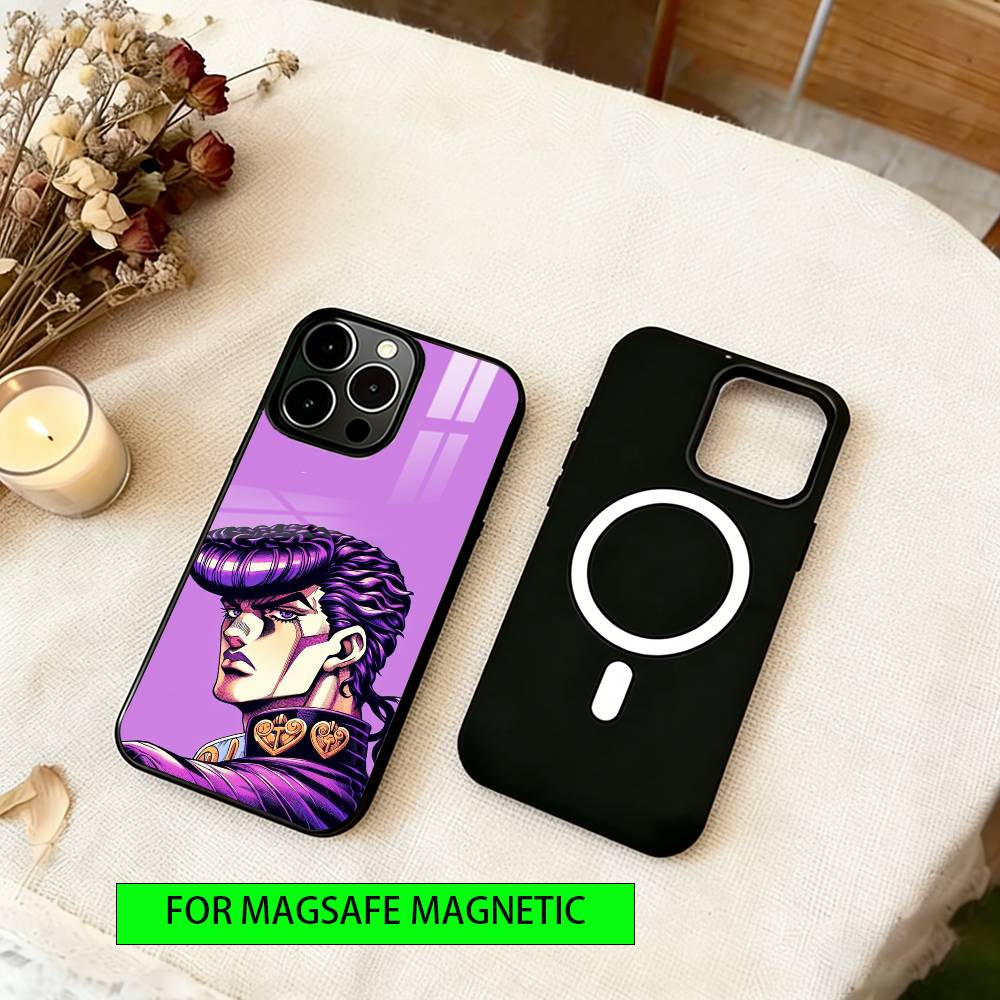 Чехол для телефона JoJo's Bizarre Adventure Магнитный с Magsafe Беспроводная зарядка Для iPhone17,16,15,14,13,12,11 Plus,Pro