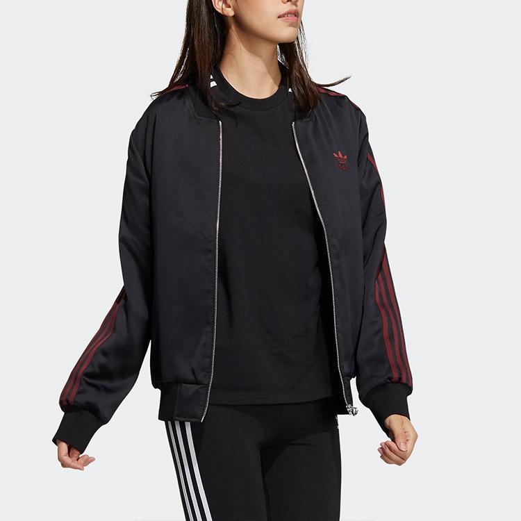 adidas Женская куртка-бомбер Originals Черно-красная HD0326